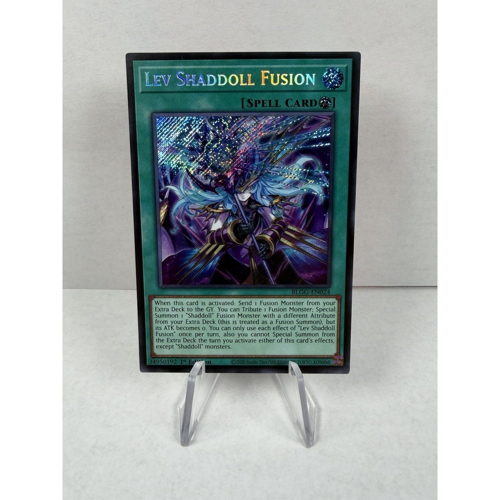 Yugioh! 1x Lev Shaddoll Fusion BLGG-EN024 Secret Rare 1st Ed NM